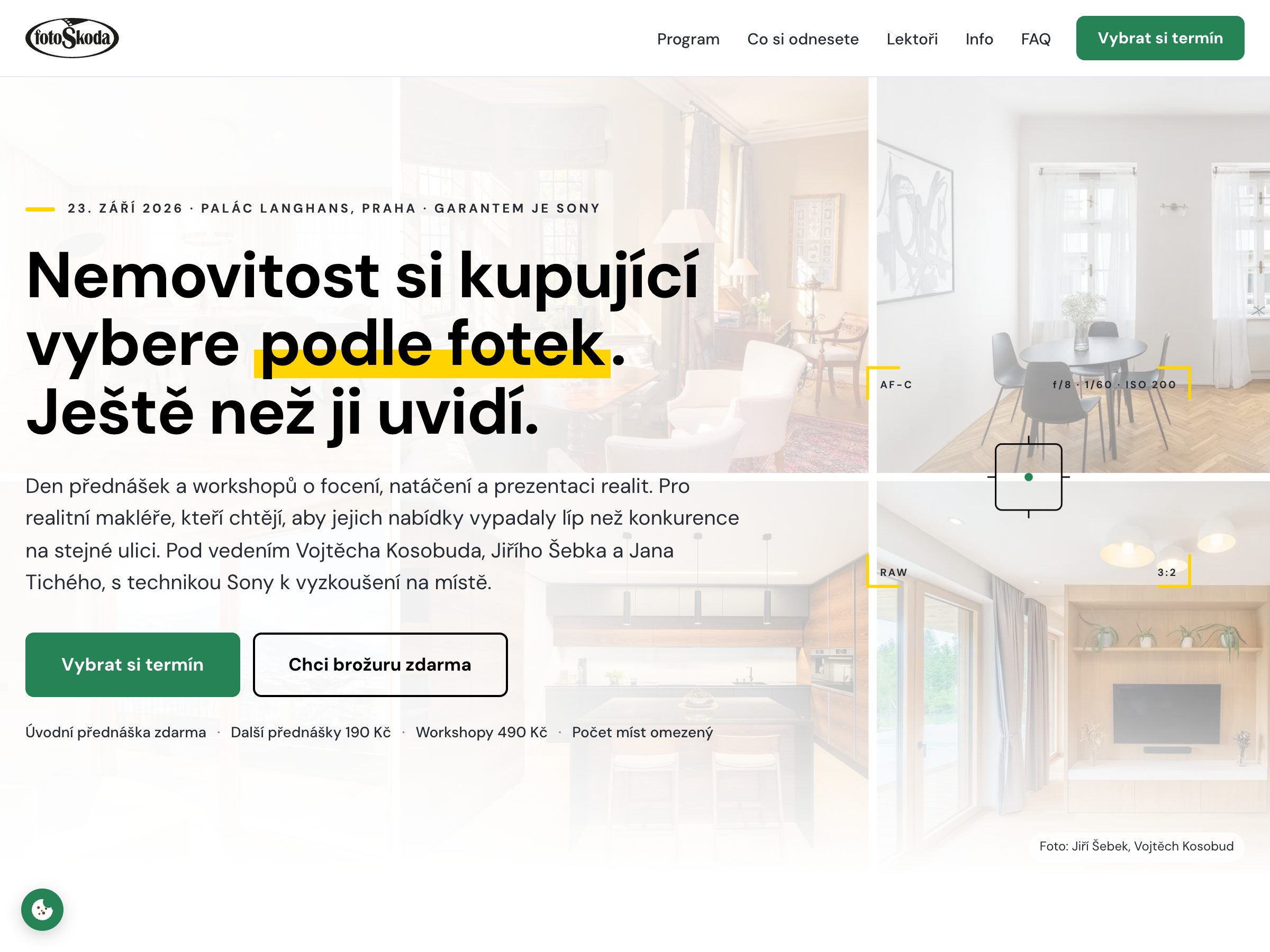 Náhled webu FotoŠkoda - Focení realit