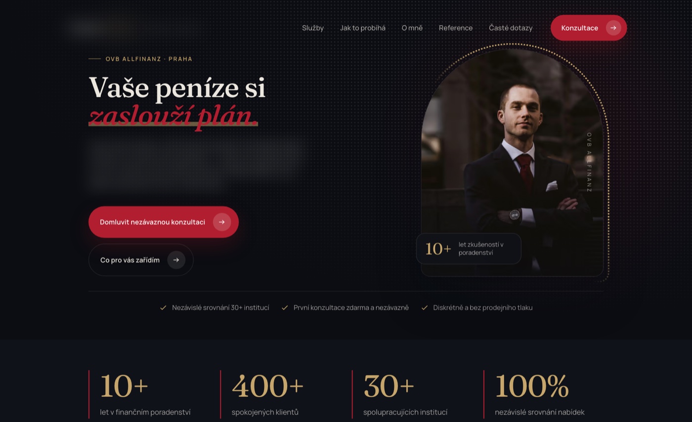 Náhled webu Finanční poradce
