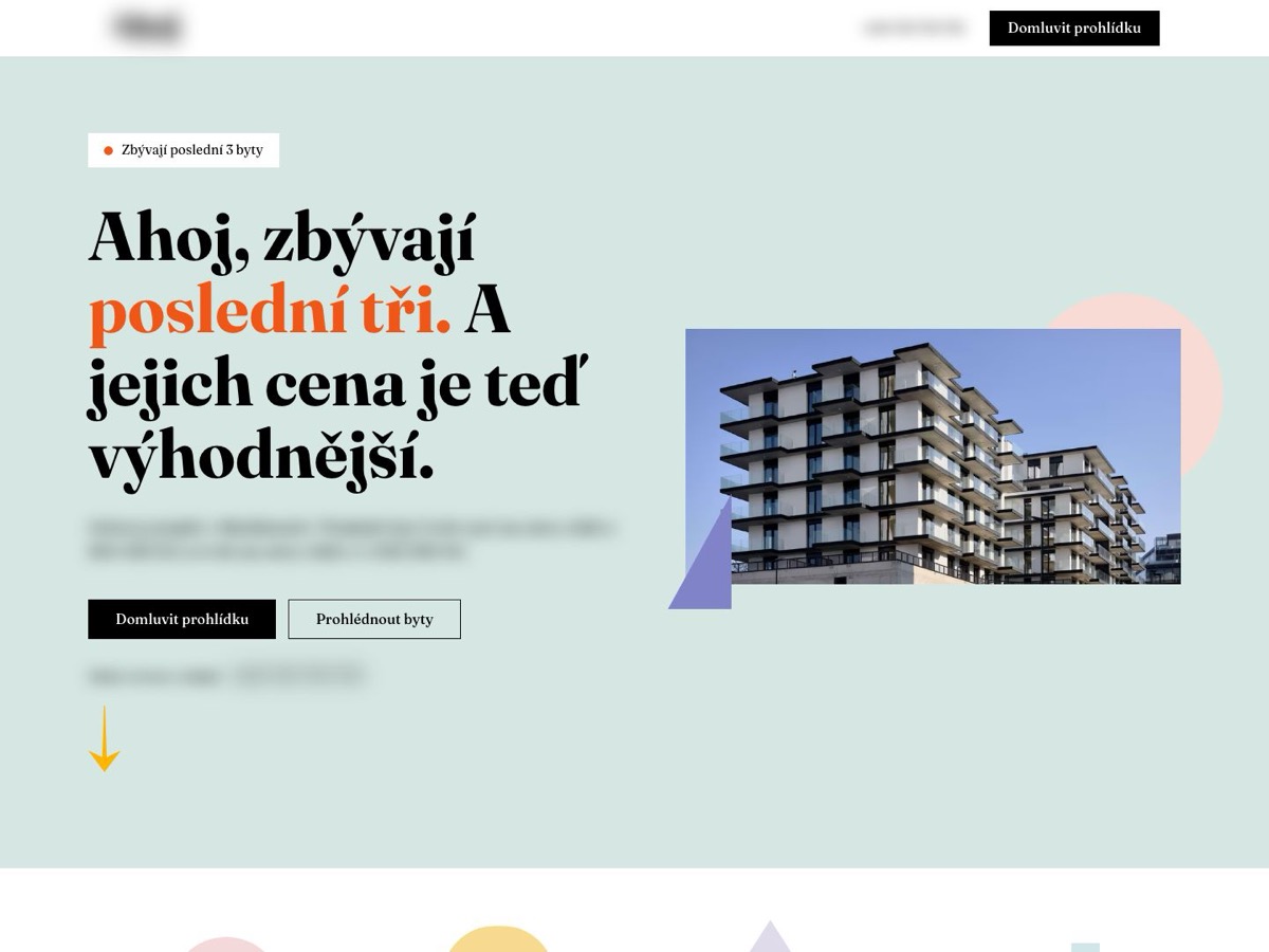 Náhled webu Rezidenční projekt