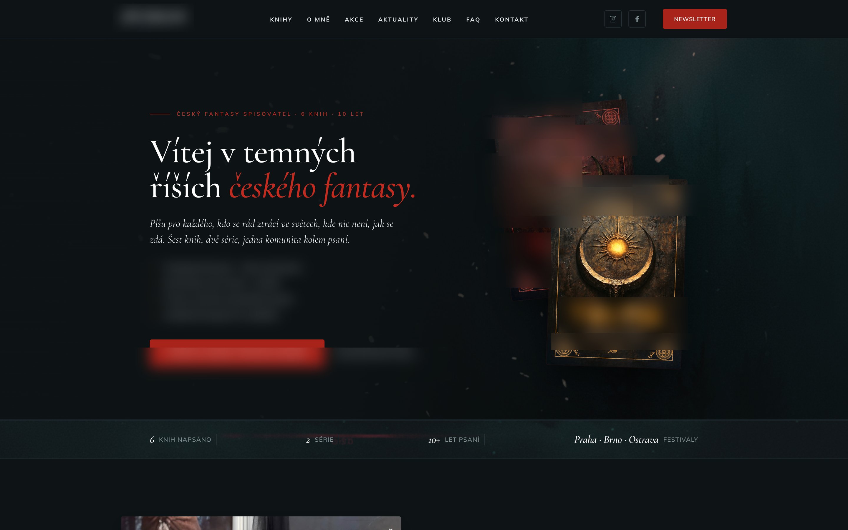 Náhled webu Fantasy spisovatel