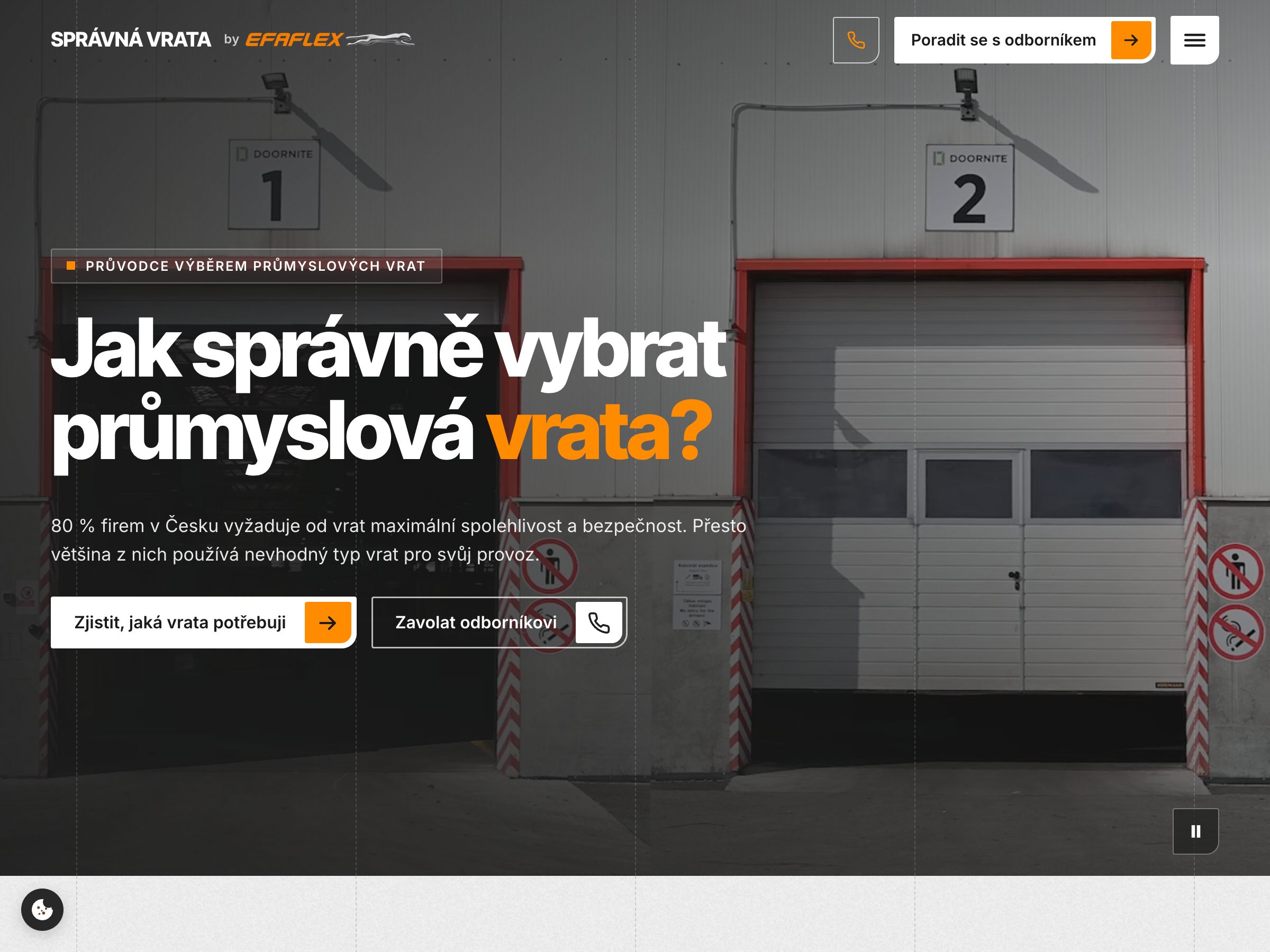 Náhled webu Správná vrata